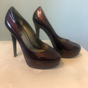 Browns Shoes Maroon 5 Inch High Heels Size 5.5